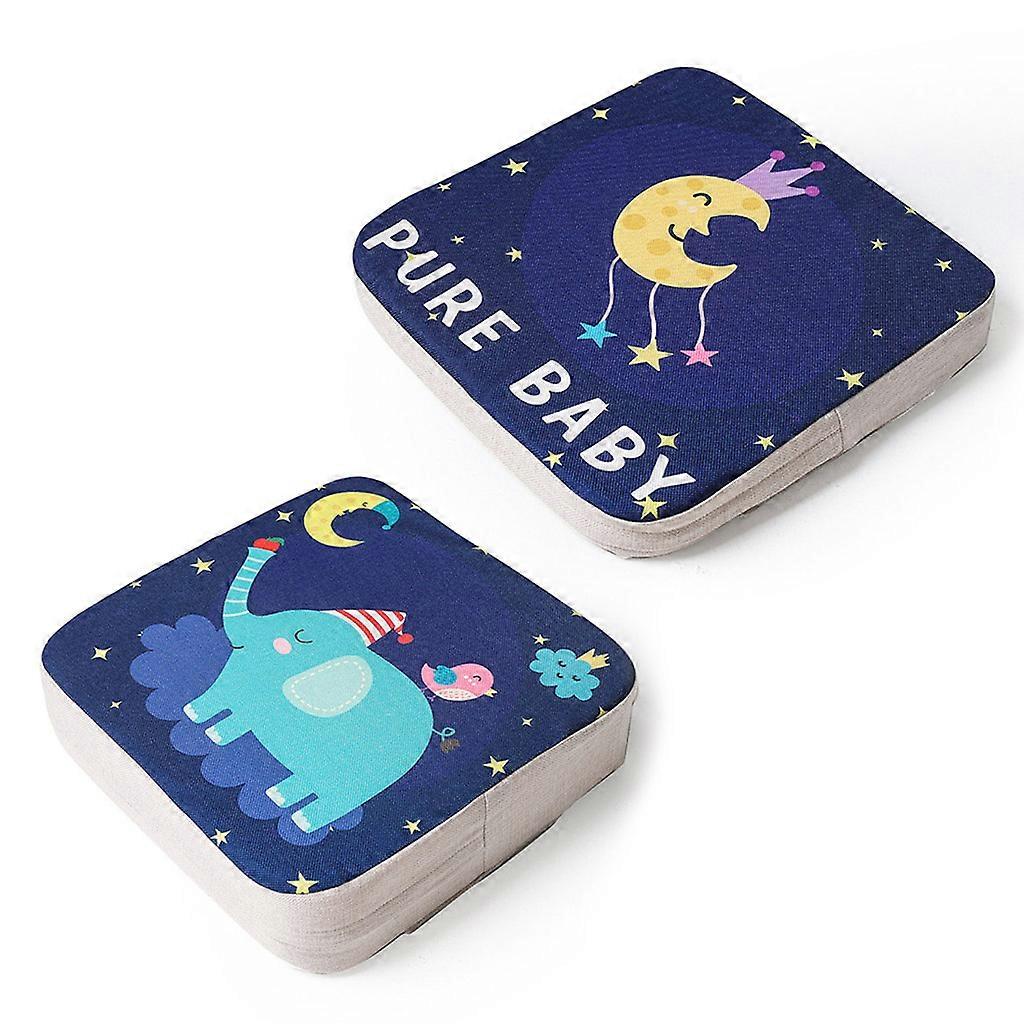  2 Pcs Toddler High Chair Booster Cartoon Printing Dining for Seat Increasing Cus