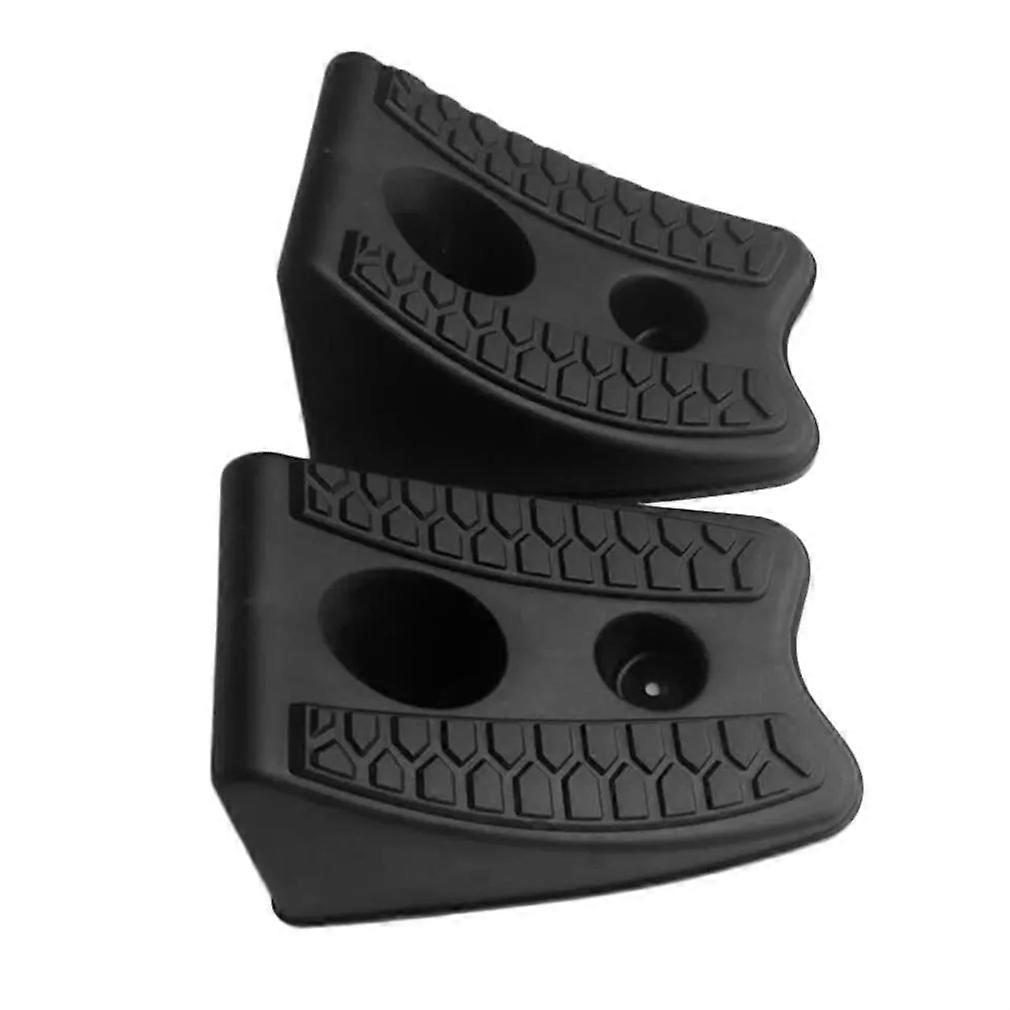 High Quality 2PCS Wheel Chocks Skid Resist Rubber High Strength Car Stopper Control Wheel Alignment Block Tire Support Pad