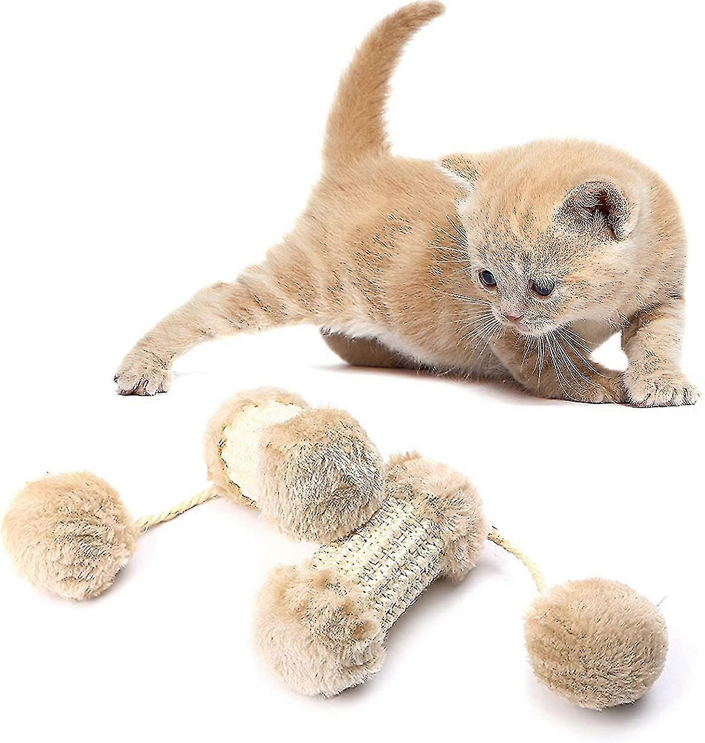Cat Toy Plush Ball 2 Pcs