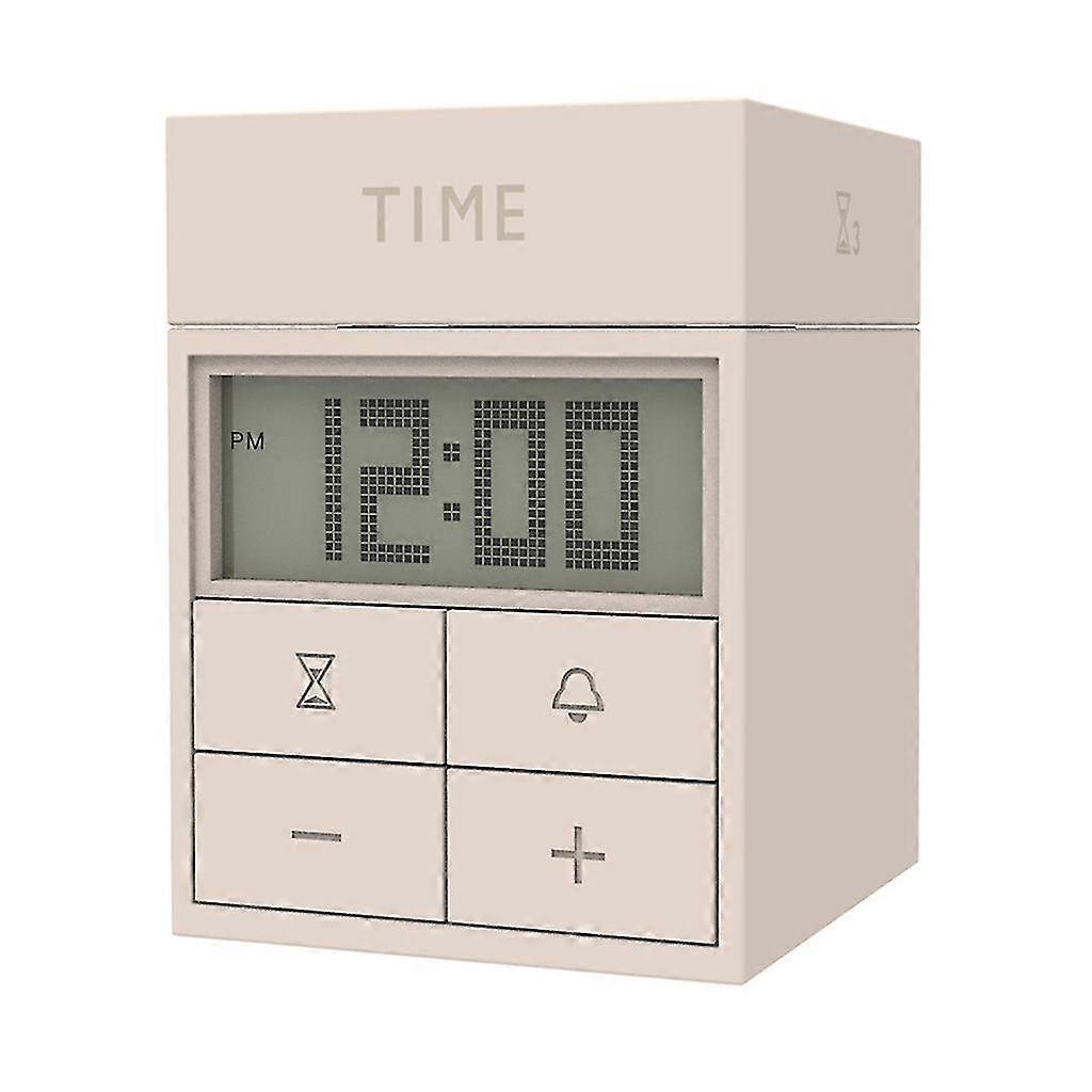 Electronic Cube Alarm Clock For Home Lcd Digital Display Timer