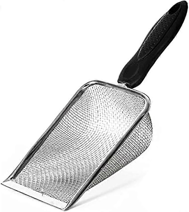 3.5 Scoop Unsealed Bentonite Made from Cypress Shells - Cat Litter Shovel with Small Holes - Litter Sieve - for Cats, Dogs, Rabbits - Cleaning Tool