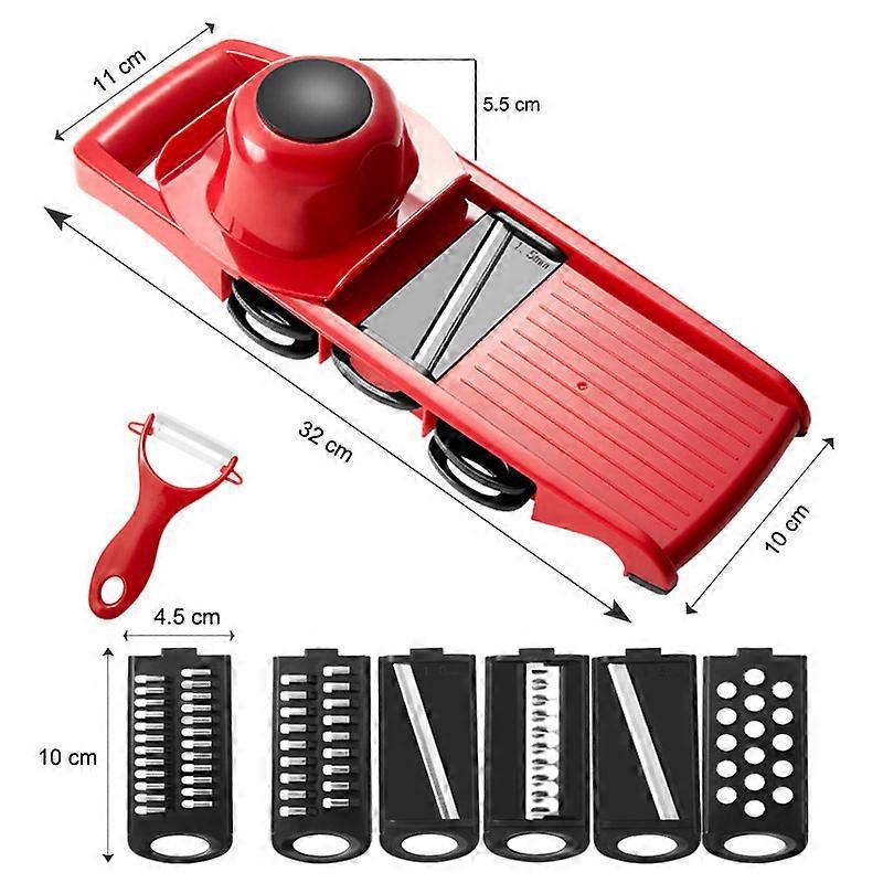 Vegetable Cutter Grater for Vegetables Slicers Shredders Multi Slicer Peeler Carrot Fruit 6 in 1 Gadgets Vegetable Cutting Tools
