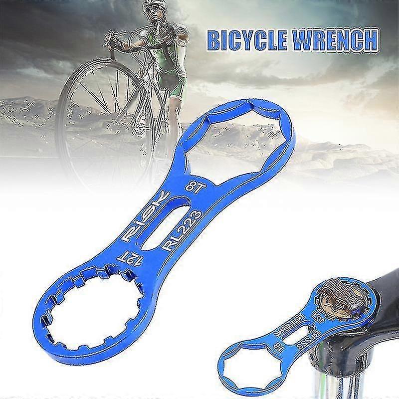 Bicycle Front Fork Cap Wrench Disassembly Tools Aluminum Alloy Lightweight No Rust