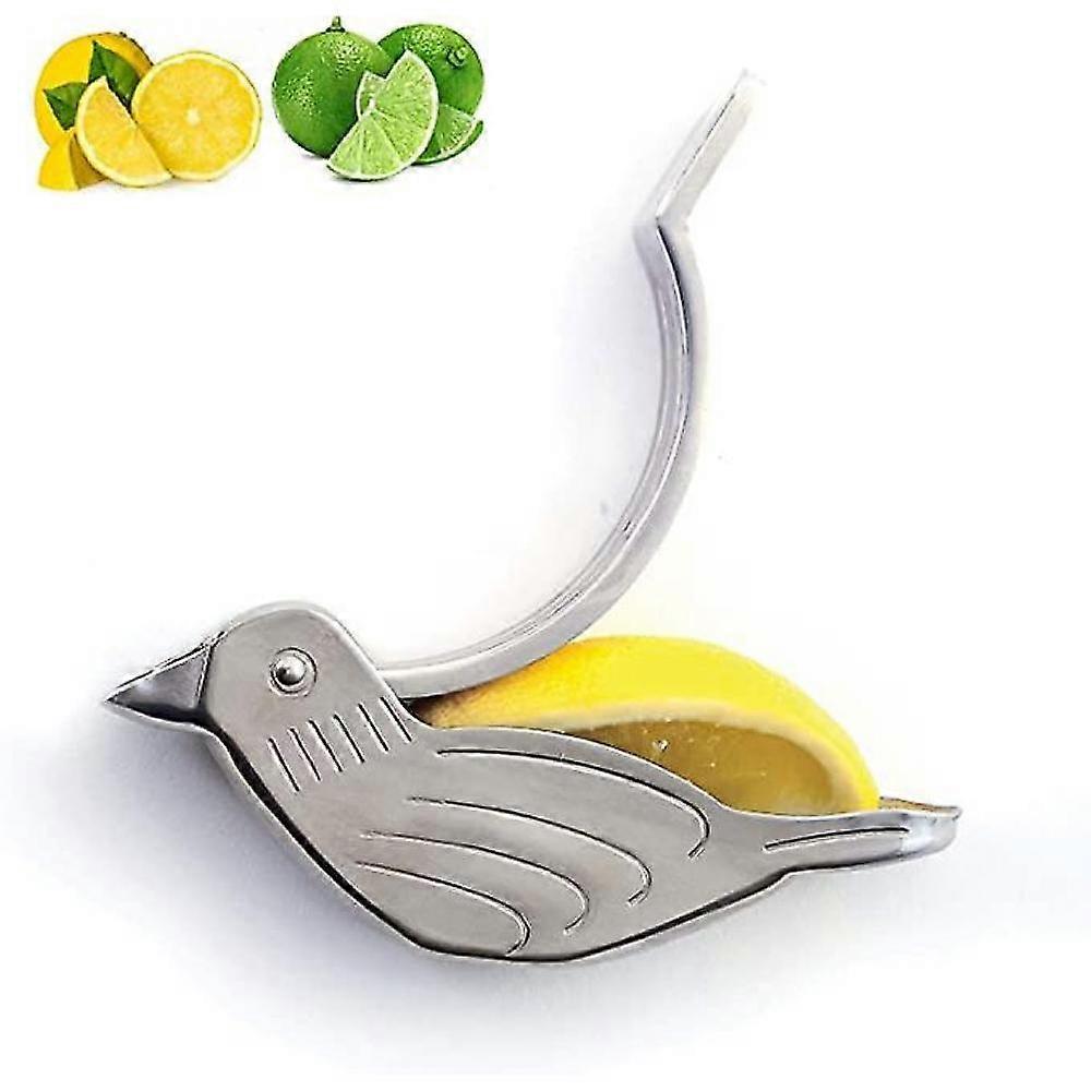 2pcs Genting Stainless Steel Manual Lemon Juicer And Lime Squeezer, Silver Bird Shape Lemon Juicer HPR