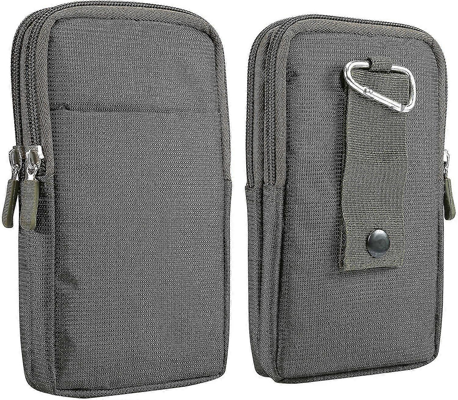 Men's Waterproof Nylon Mobile Phone Belt Waist Bag, Fits Phones Under 6.9 Inches, For Outdoor Daily Use
