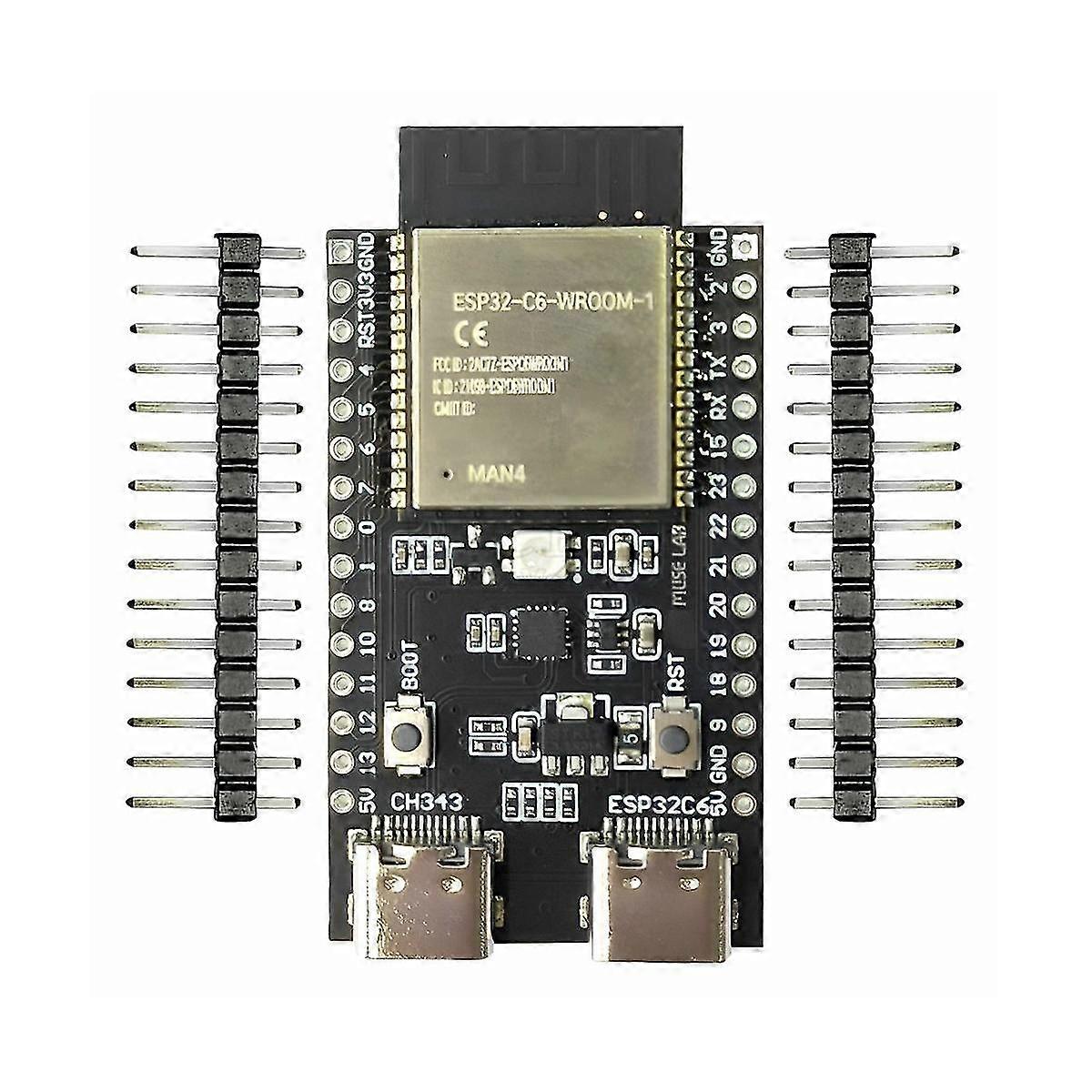 ESP32-C6-DevKitC-1-N4 ESP32-C6 Development Board Core Board RISC-V ESP32 WiFi Module Type-C Develop