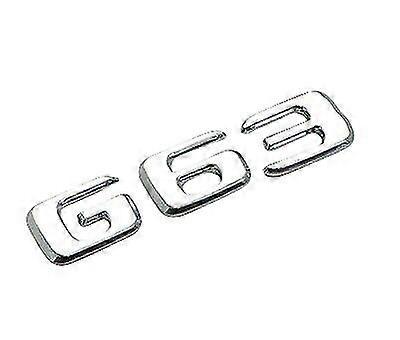 כסף כרום g63 מכונית אות מספר סמל תג אתחול אחורי עבור מרצדס בנץ