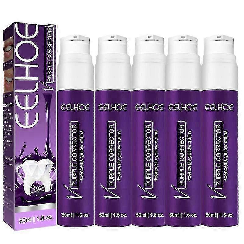 1/3/5Pcs Purple Tooth Beautifying Toothpaste Niacinamide Whitening Yellow Tooth Remove Stains