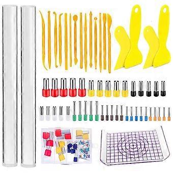 61 Pcs Fundamental Clay Tools  Clay Wax Carving Tools for Kids Adults