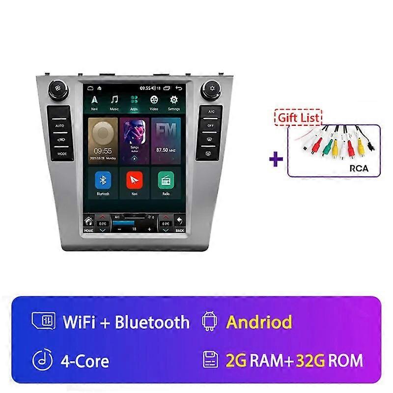 Android 13 Car Radio for Toyota Camry 2006-2011 Multimedia Video Player 2Din 4G Navigation Carplay Head Unit Vertical Frame