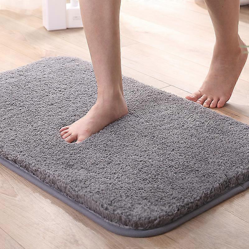 Extra hrubá protišmyková absorpčná kúpeľňová predložka, ktorú možno prať v práčke (sivá, 60x90cm)