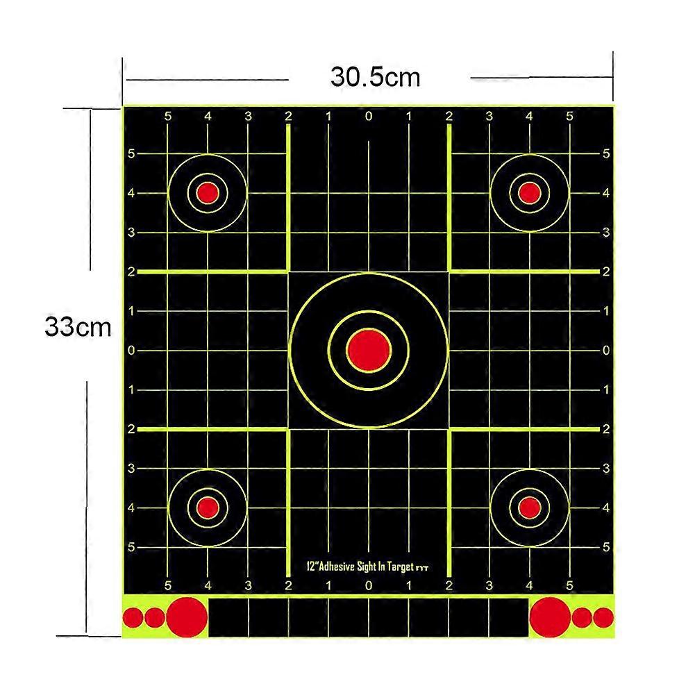 10pcs Shooting Target Papers Stickers Self-Adhesive Paper Target for ...