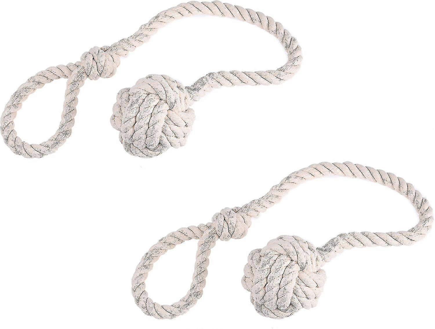 Curtain Rope Tiebacks - Easy Knot Loop Connection - Holds Your Window Drapes Open - Hand Knitted