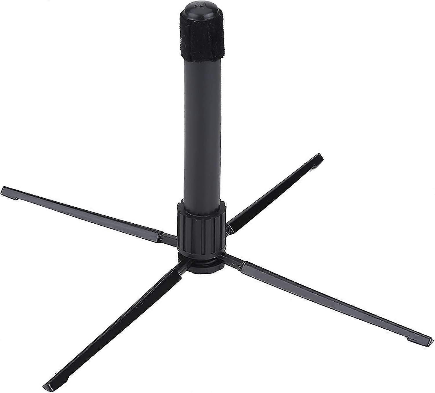 Flute Stand, Portable Metal Folding Flute Stand Oboe Clarinet Stand Accessory(1pc, Black)