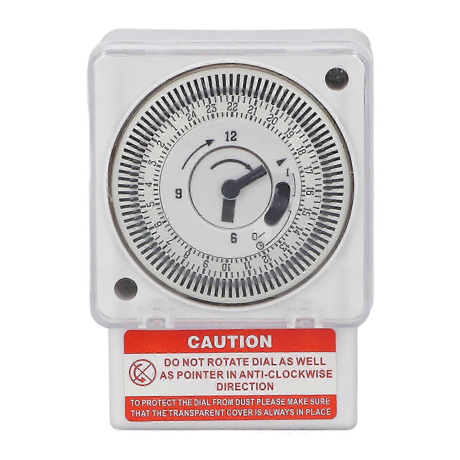 Mechanical Time Switch 24 Hour Cycle 15 Minute Interval Clock Type Accurate Industrial Timer Timing Switch AC220V