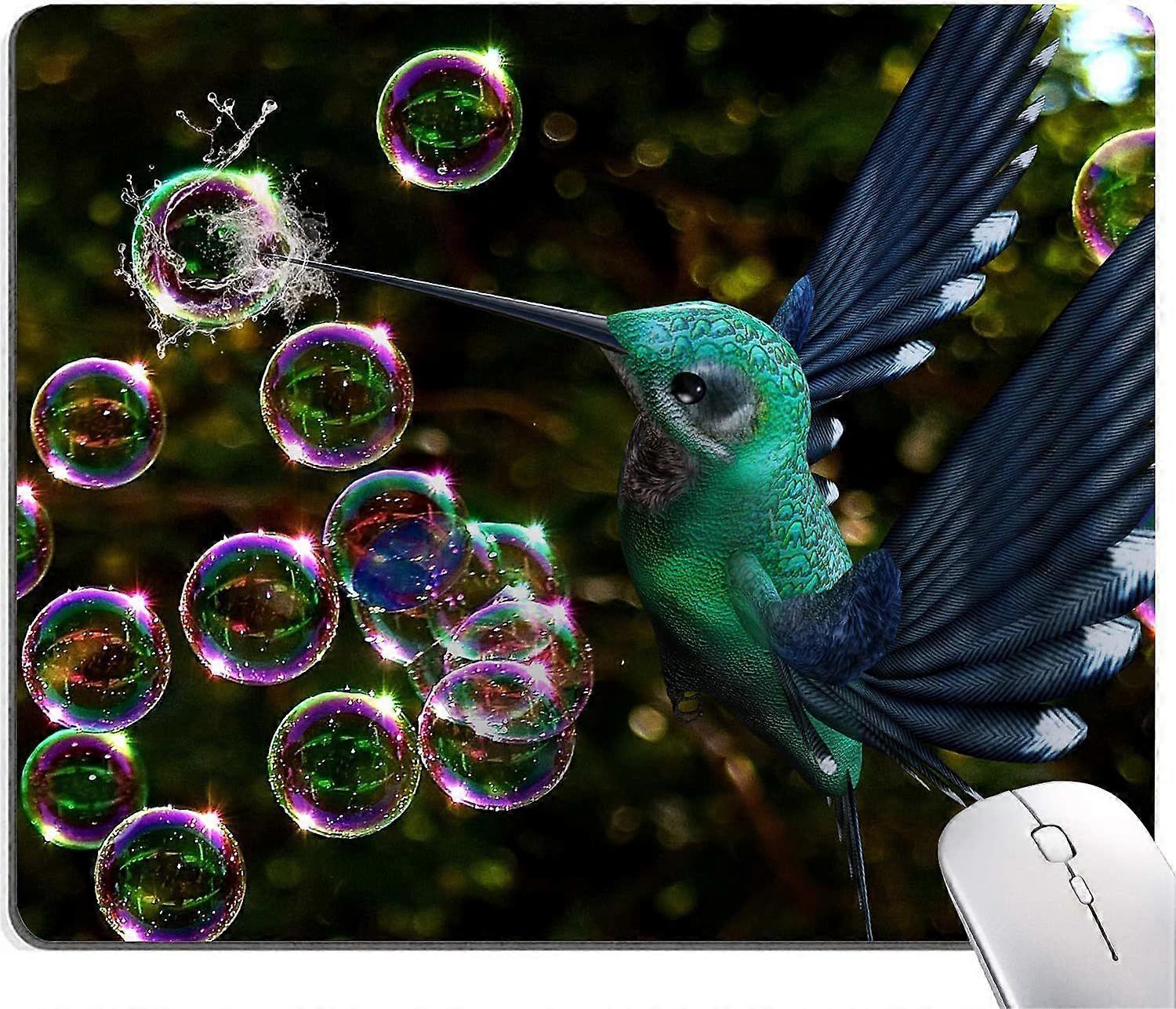 Mouse Pad, Hummingbird Mouse Pad, Mouse Mat Square Waterproof Mouse Pad Non-Slip Rubber Base MousePa