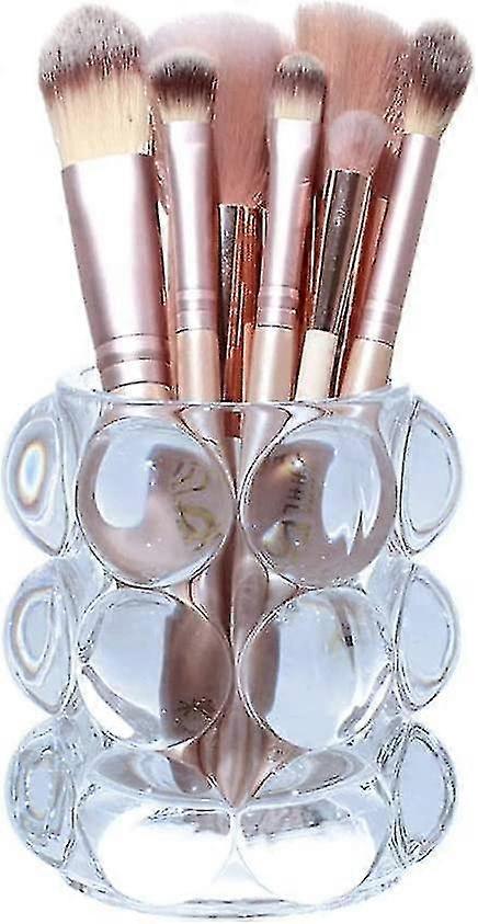 Crystal Glass Bead Makeup Brush Storage Box