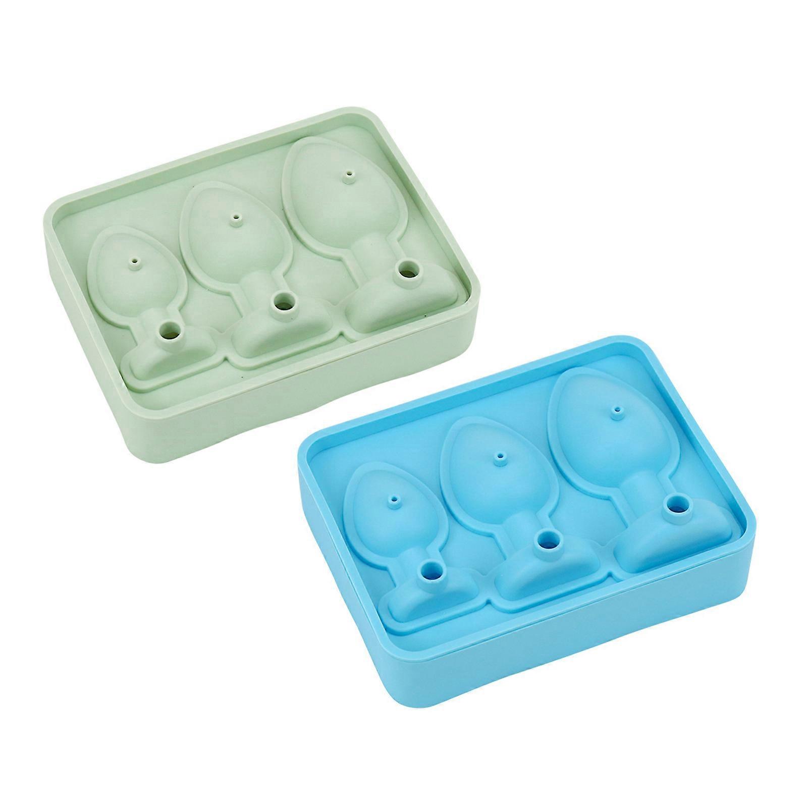 2Pcs Prank Funny Ice Tray Reusable DIY Mold for Chocolate Soap Stopper Bottle Shapes Silicone Silicone Prank Ice Maker for Parties Bars