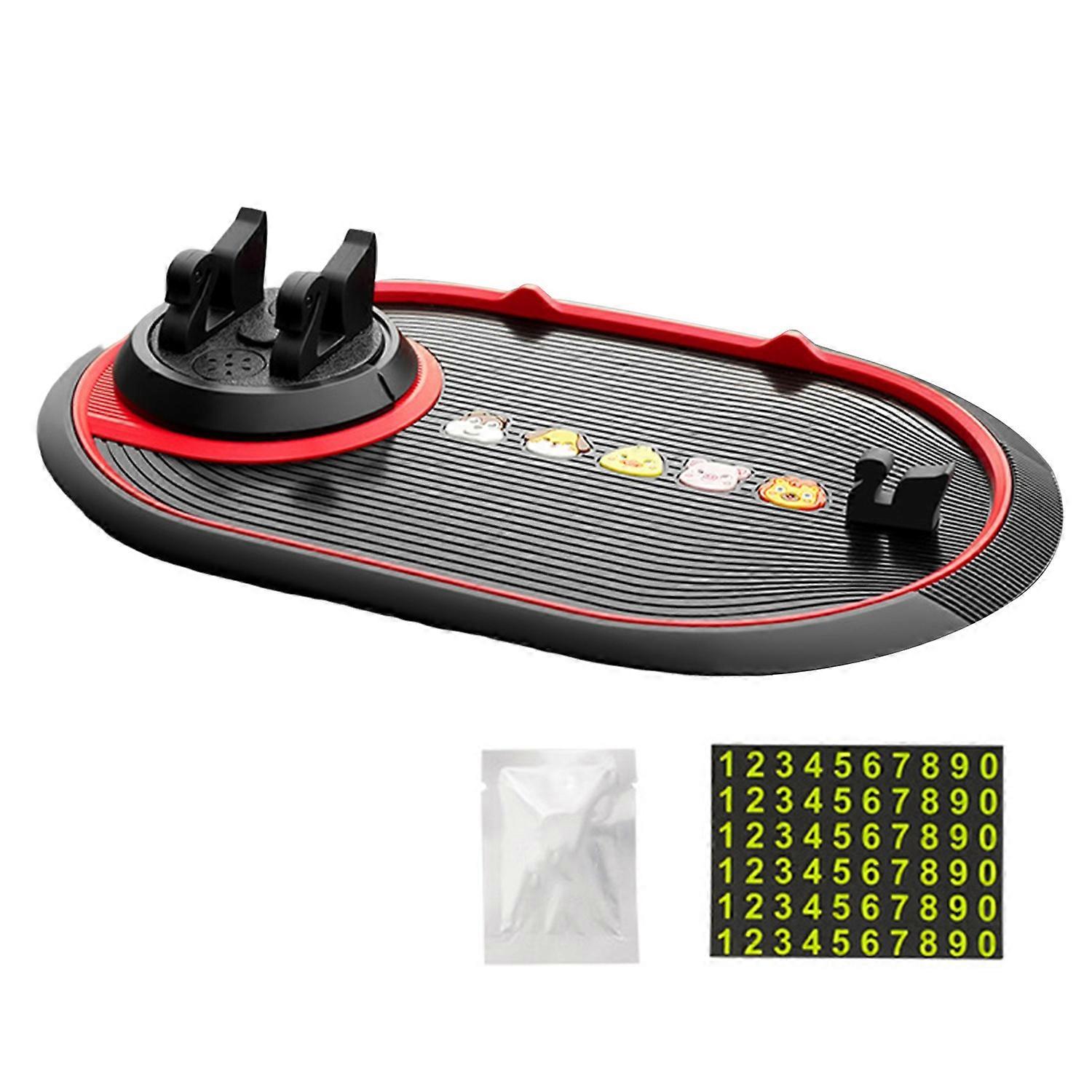 All In 1 360 Degrees Rotating Non-Slip Phone Holder Car Anti-slip Mat Bracket Silicone Dashboard