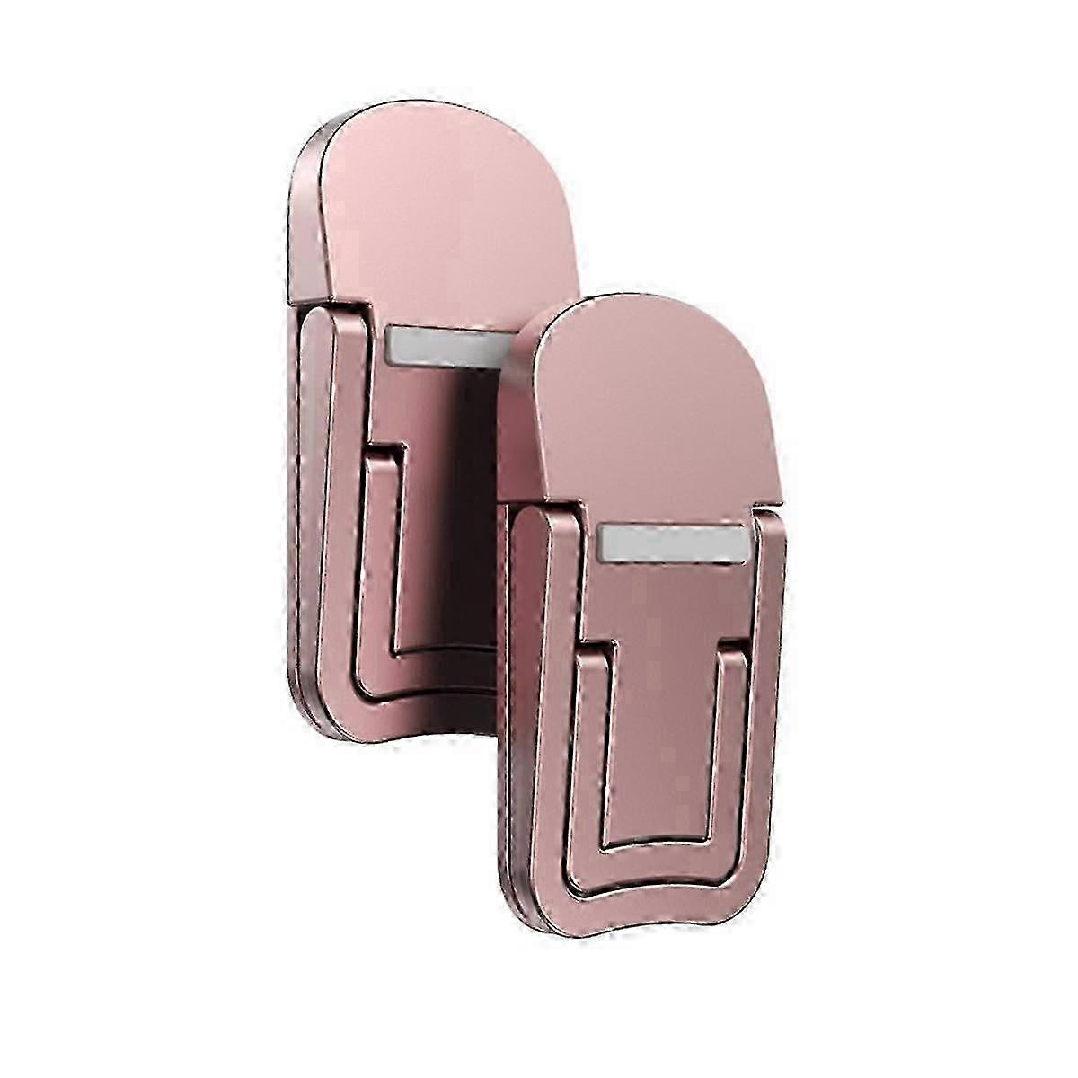 Mini Laptop Stand Portable Cooler Elevated Stand Foldable Invisible Laptop Riser for Laptops/Tablets/Keyboard Rose Gold