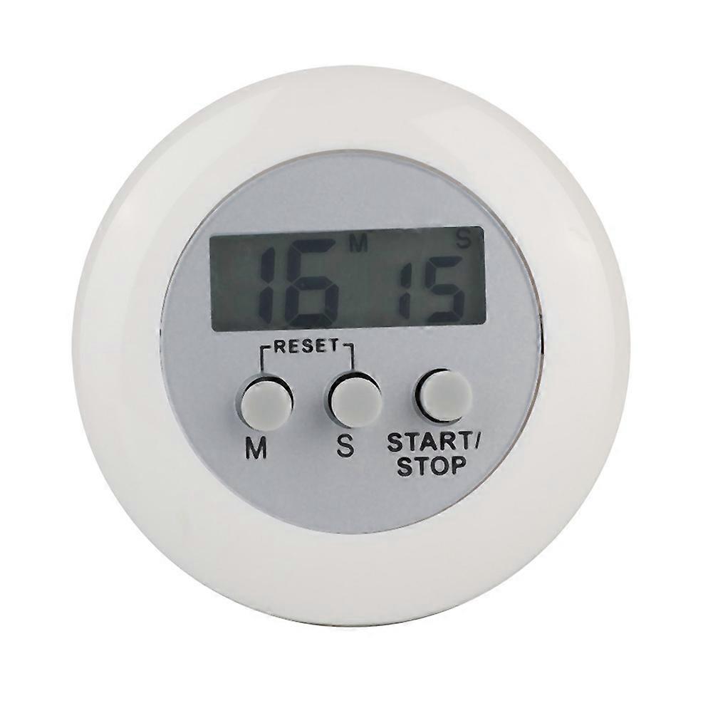 60minutes Electronic Kitchen Cooking Timer Count Down Reminders Loud Alarm Clock(White)