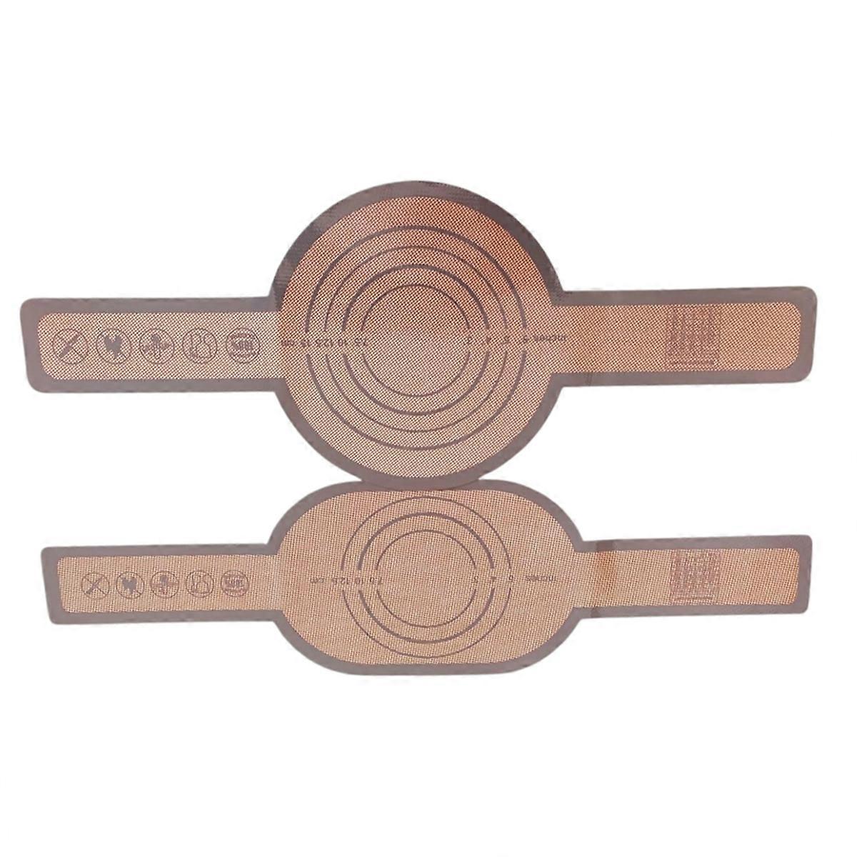 Insulation Pad Round Bottom and Oval Bottom Set Long Handle Pad Anti-Scalding Easy-to-Grab Bread Transfer Pad B