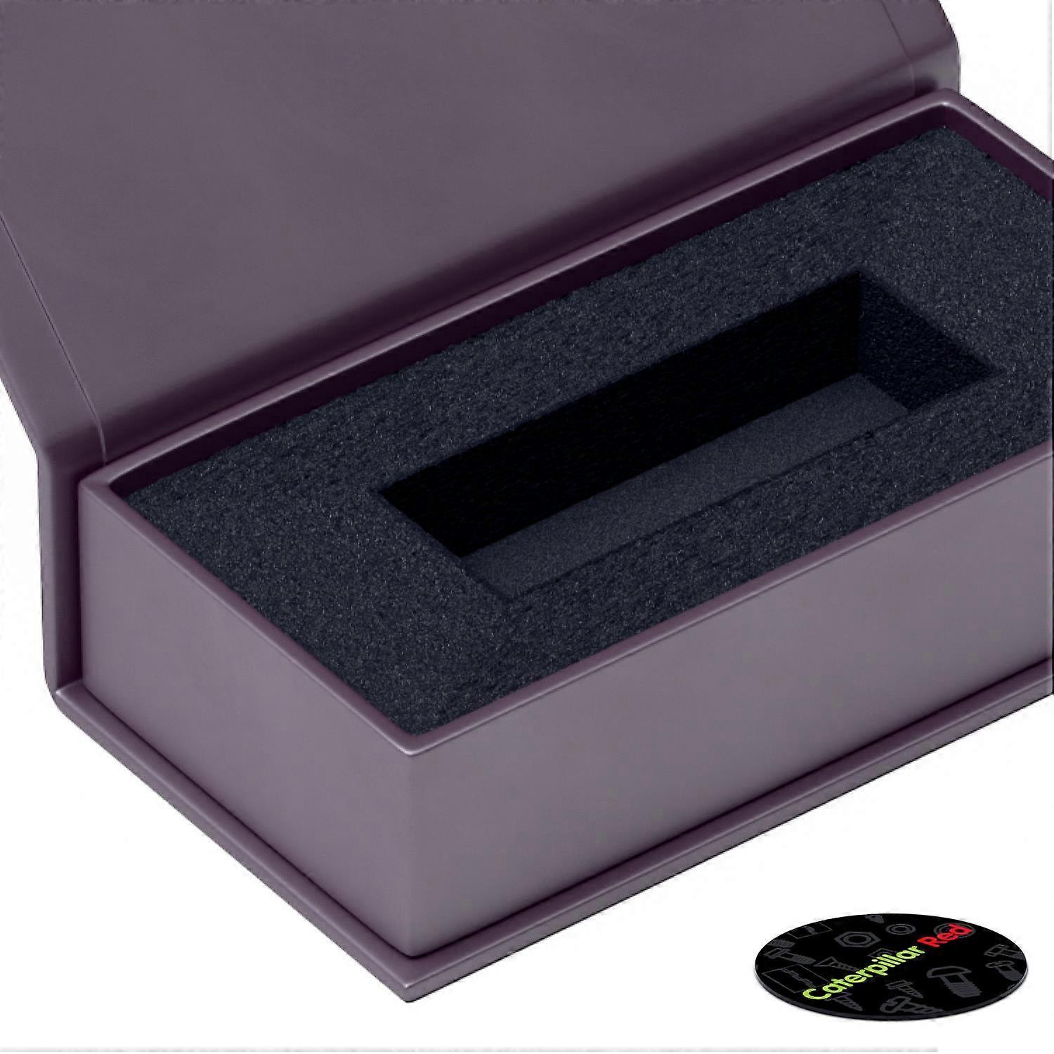 4x Magnetic USB Presentation Gift Boxes, Dark Purple