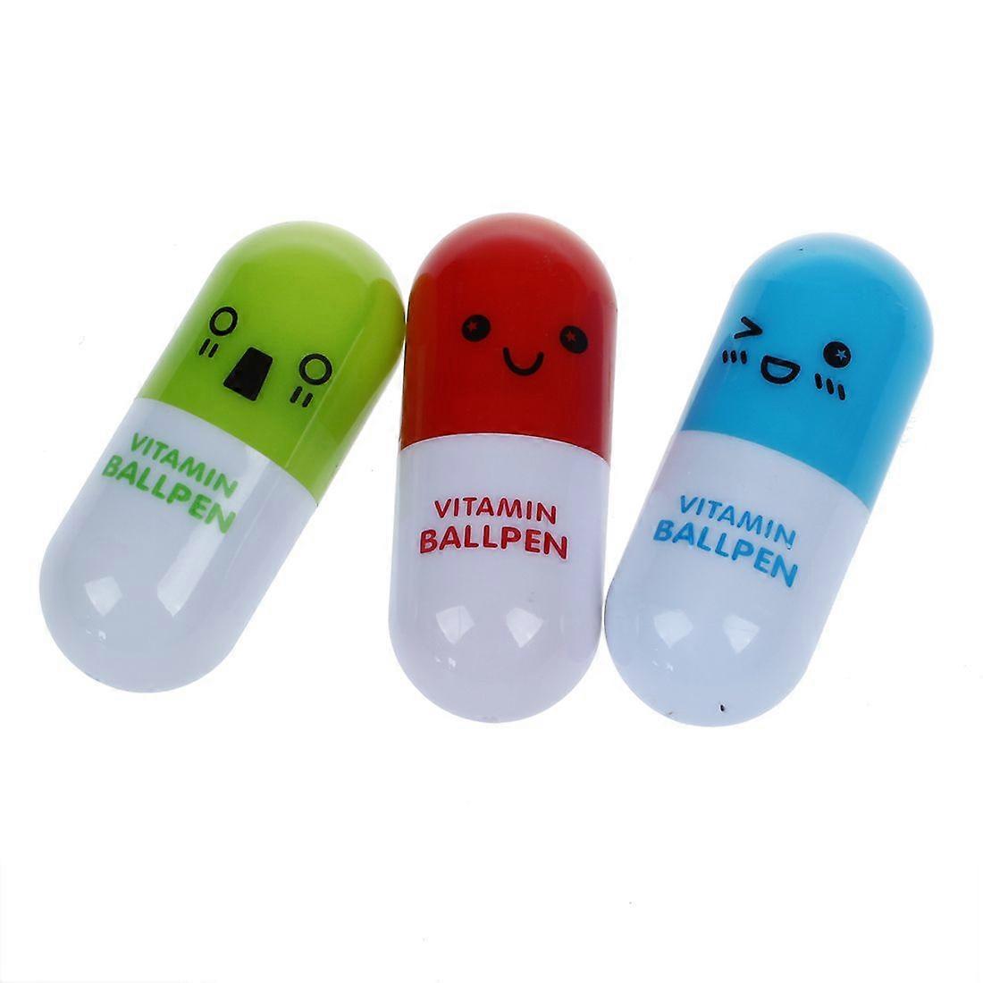 3PS MINI MICRO TINY Pill Ball Point Pen GIRL STOCKING FILLER GADGET NOVELTY