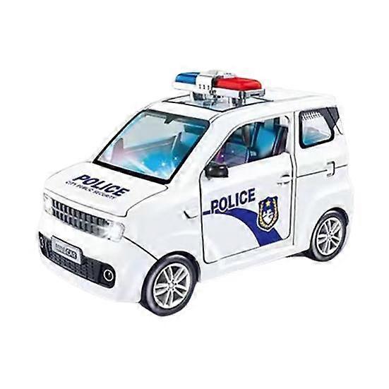 Kids Inertia Drive Car Toy with LED Light Music Openable Doors Hood