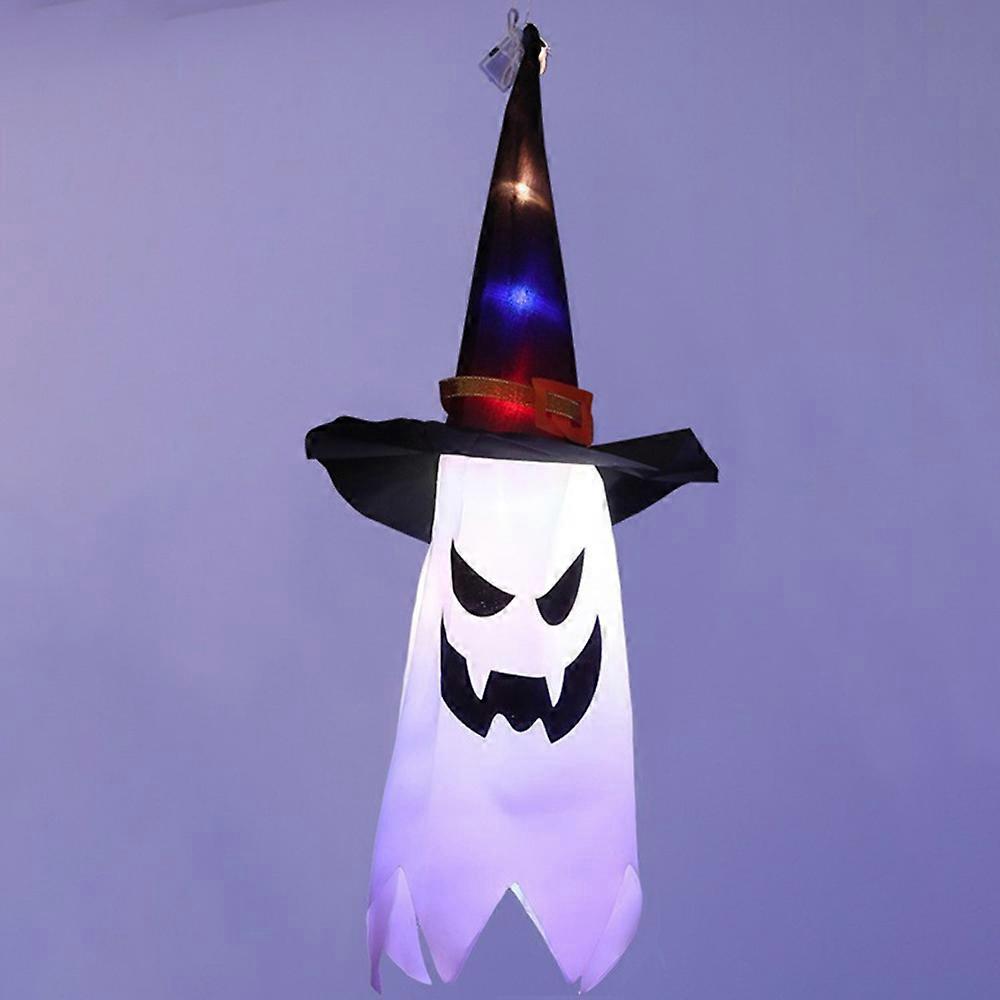 Halloween Geist mit Hexenhut Dekoration