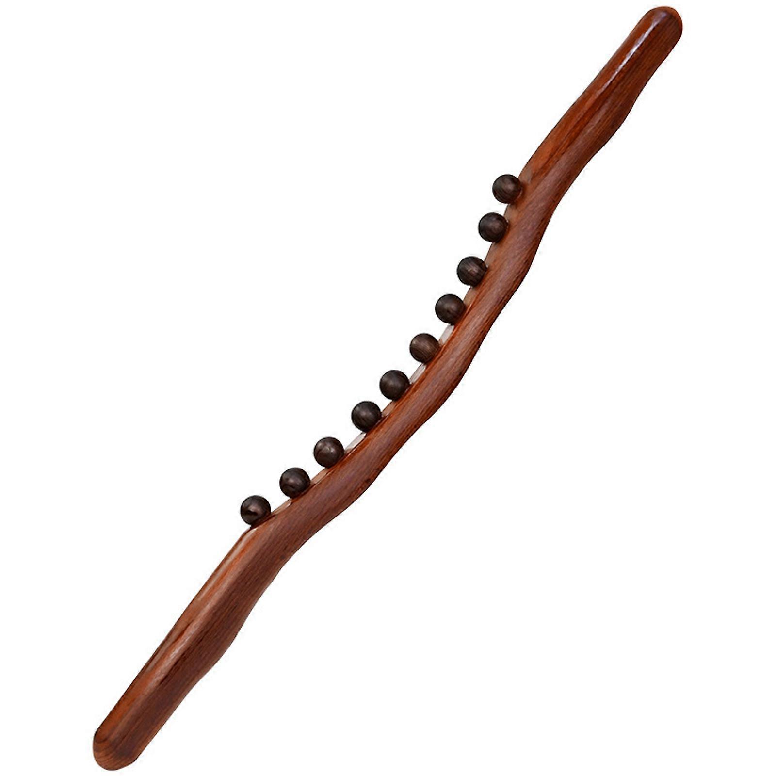 木製マッサージスティック、エッセンシャルオイル2本、ツボチャート