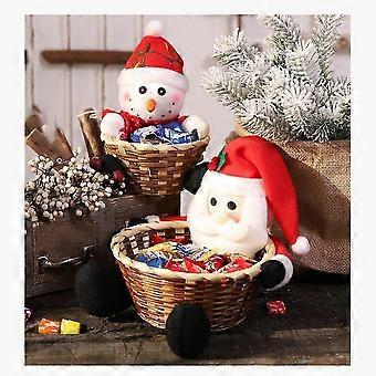 Weihnachten Aufbewahrung Korb Sigkeiten Box Aufbewahrung Korb Halter  Weihnachtsdekoration Geschenke Weihnachten | Fruugo DE