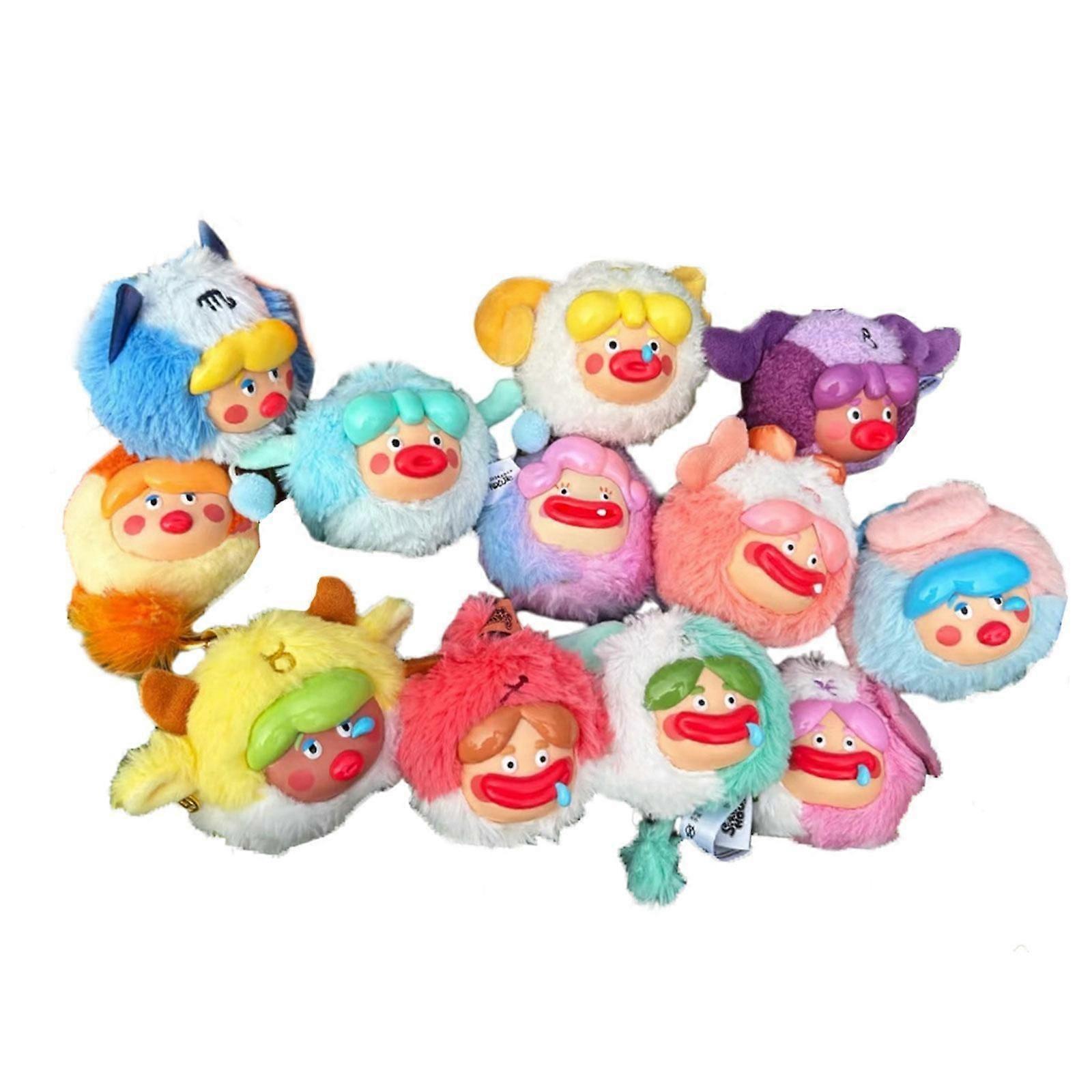 12ピース漫画ぬいぐるみフィギュア玩具大人の子供子供のための柔らかいぬいぐるみ