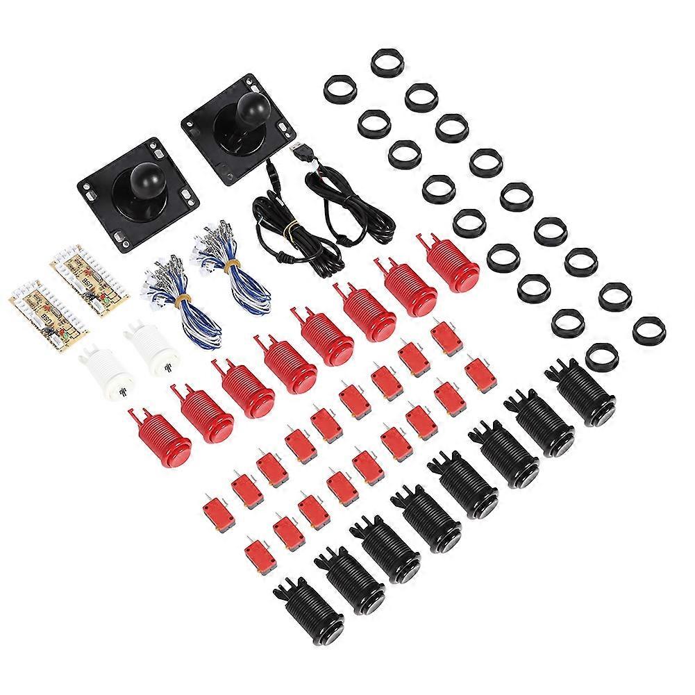 33mm American Button + American Rocker Double Kit Yellow USB Core Board for Arcade Gaming