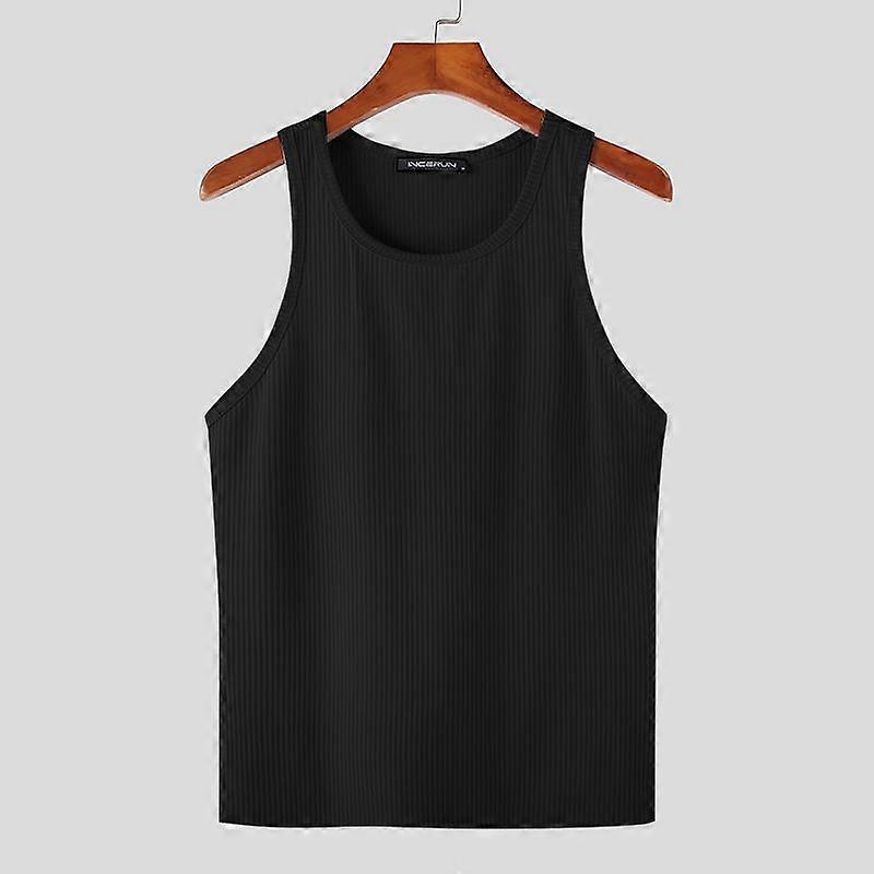 INCERUN Summer Men Sleeveless Solid Color Tank Tops