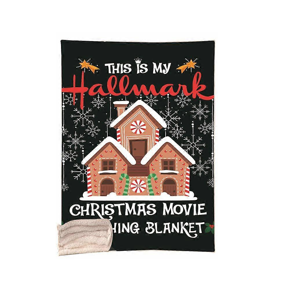 Square Christmas Double Layer Sofa Cover Blanket