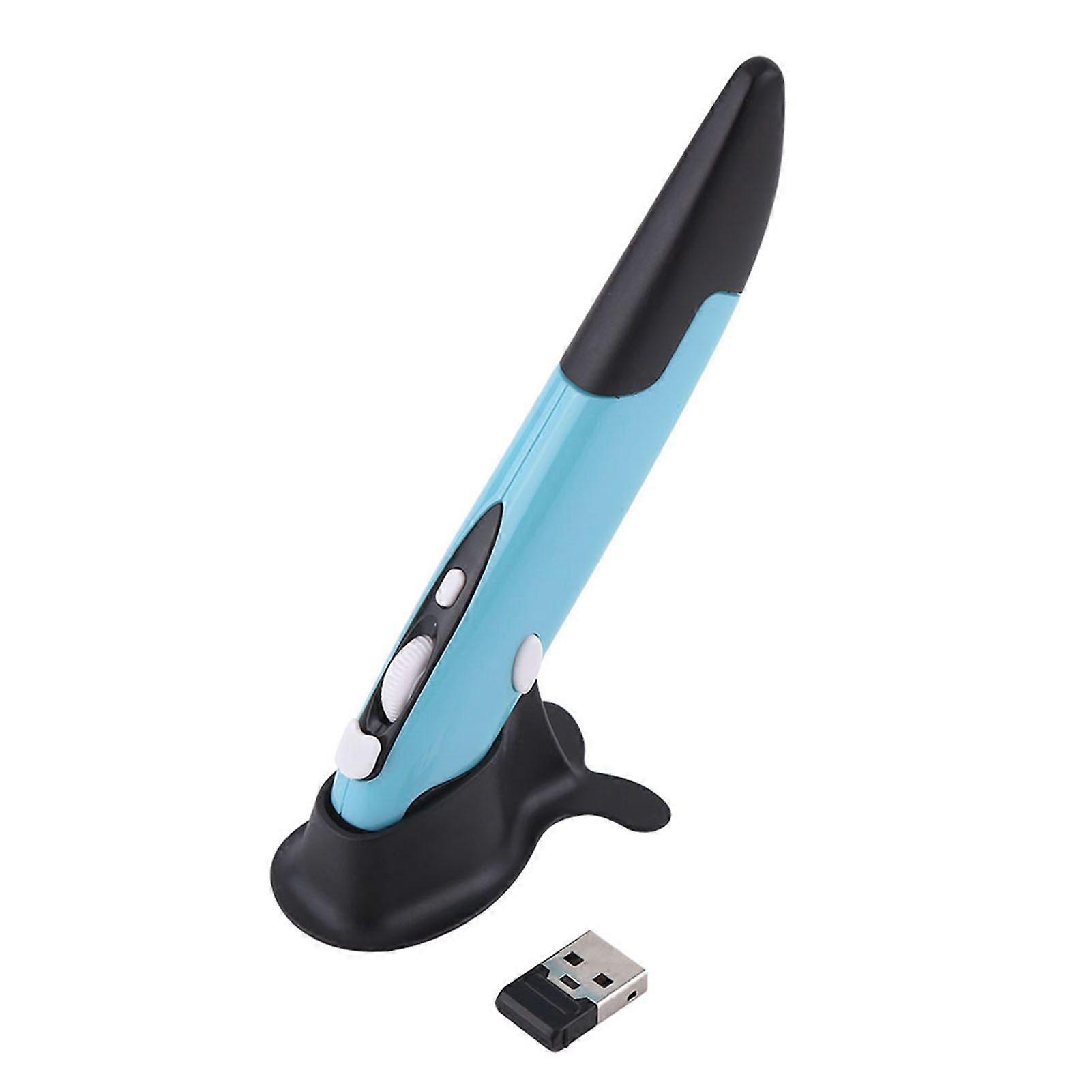 2.4GHz Wireless Optical Pen Air Mouse Adjustable 500 / 1000DPI For Computers Laptop Blue
