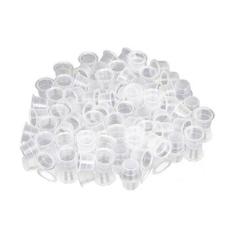 100 Pcs Plastic Microblading Ink Cup for Tattoo Supplies
