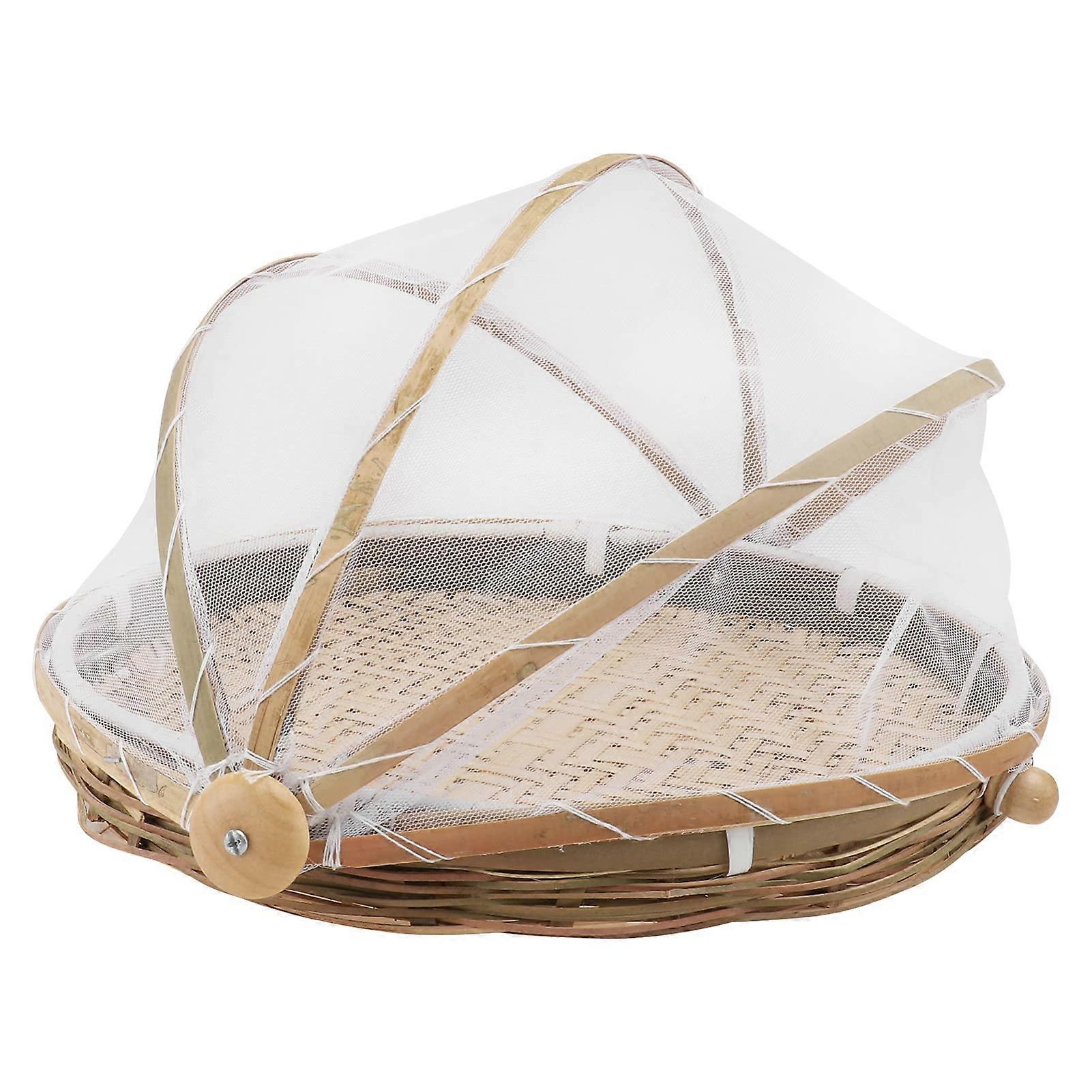 Bamboo Basket for Food Storage and Countertop Organization