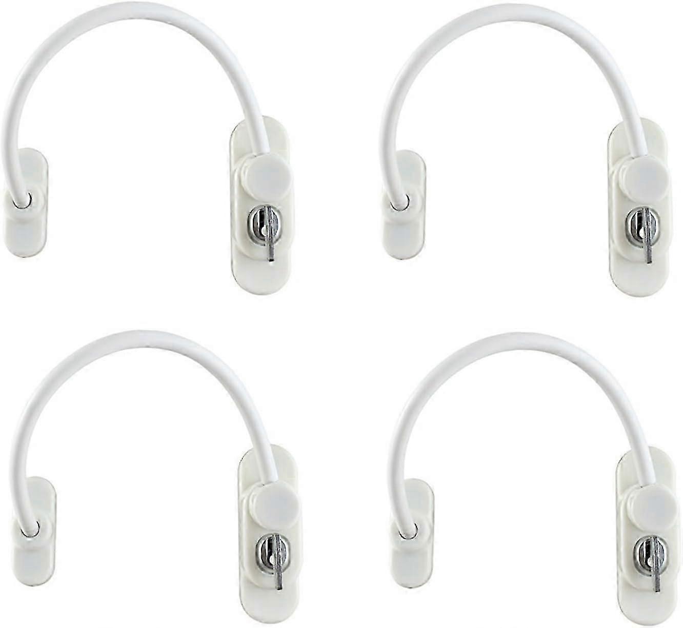 2025 Suitable 4 PCS Window Door Restrictor Child Safety Lock
