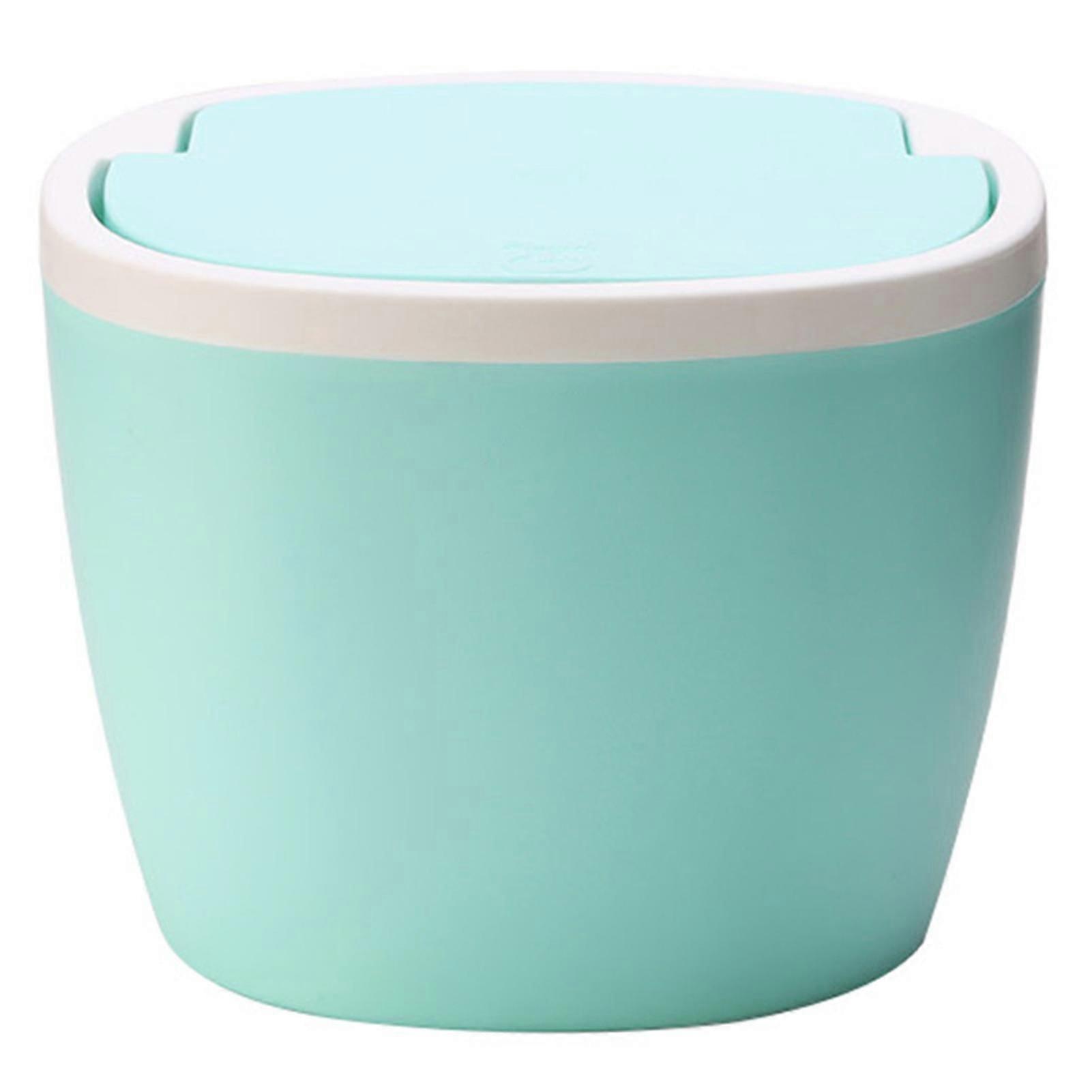 Mini Trash Can Desktop Trash Bin with Lid Small Tiny Countertop Garbage Bin for Office Home
