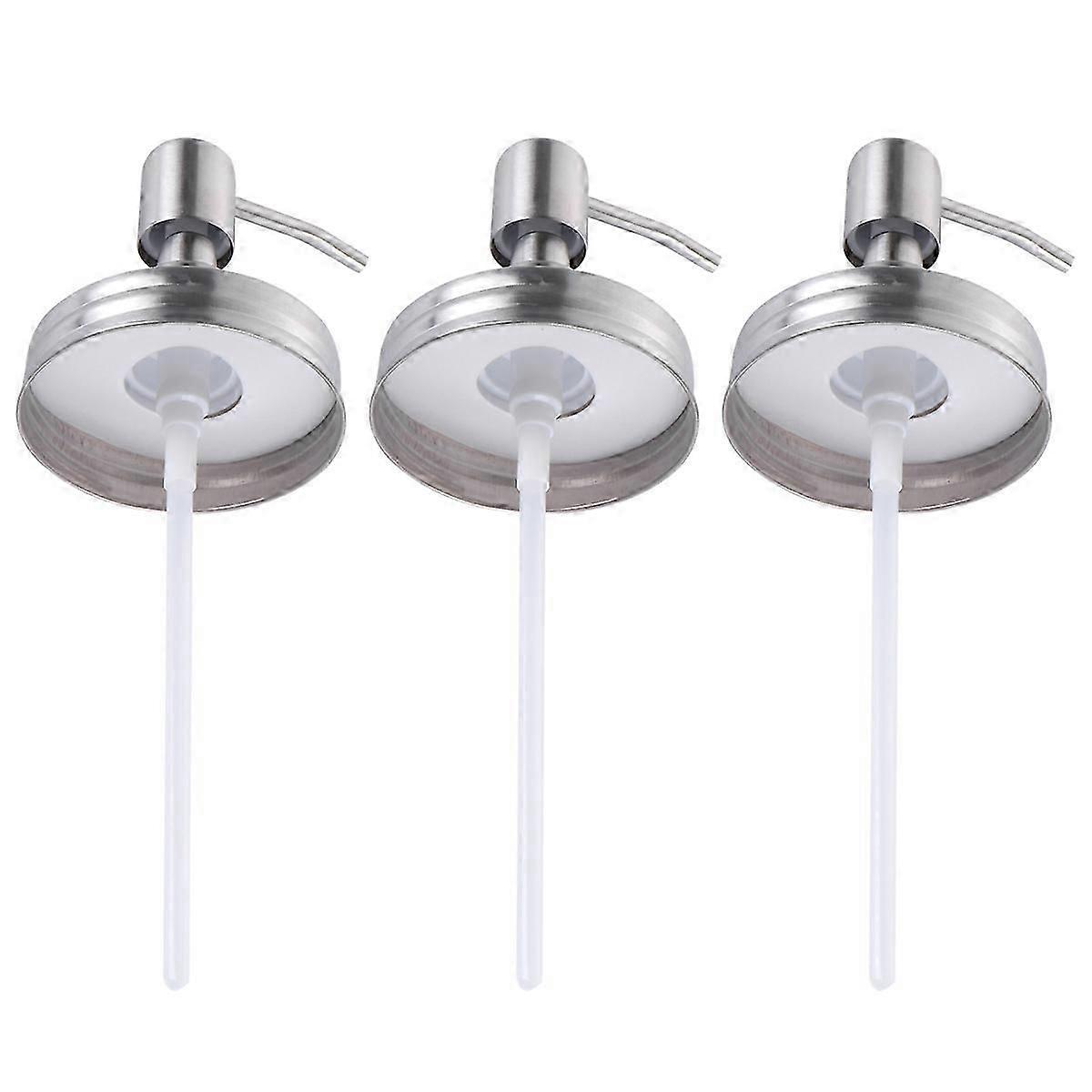 3 stk delikat såpedispenser lokk mason krukke deksel lotion dispenser baderomstilbehør for rom