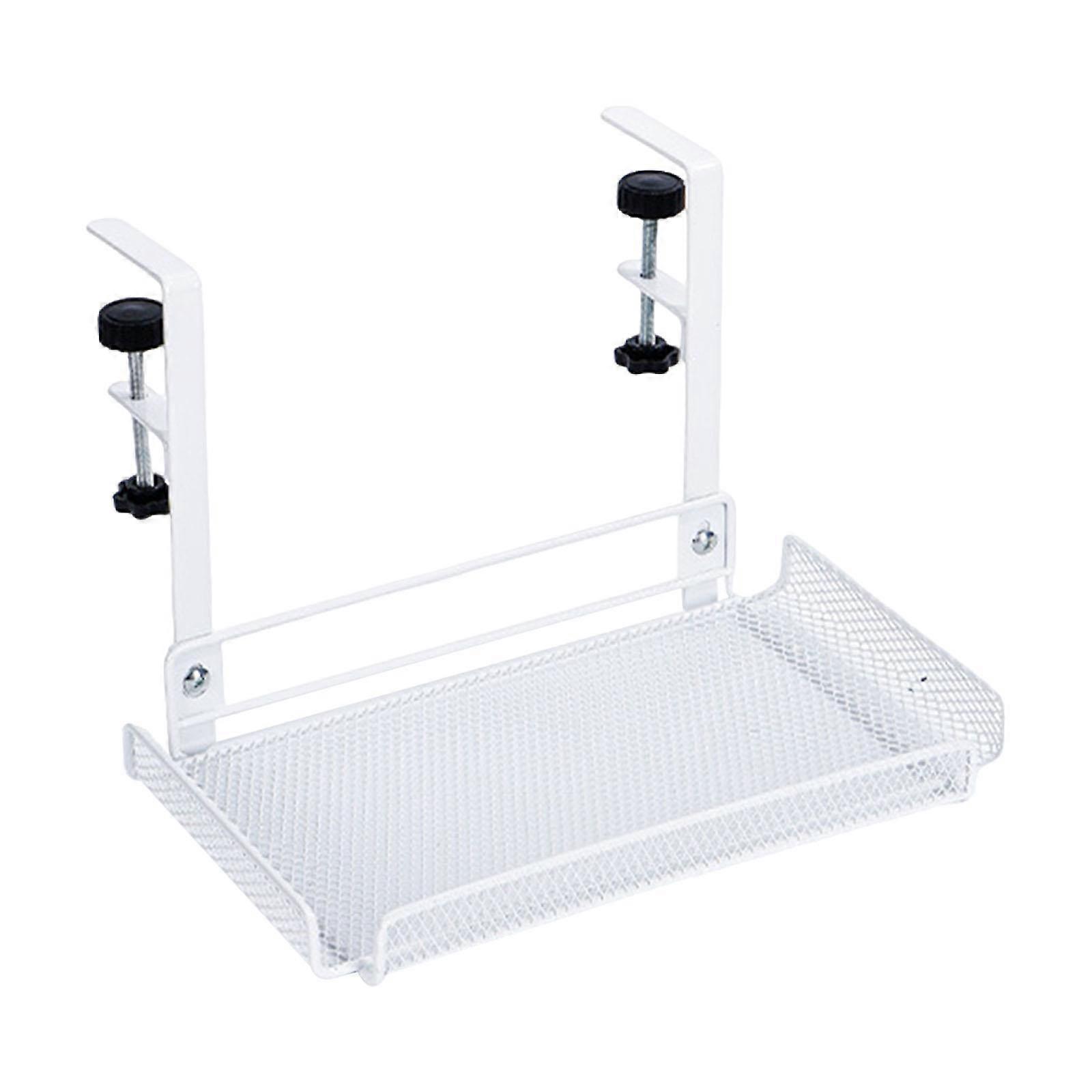 Cable Management Tray under Desk Organizer Practical Portable Metal Space Saving
