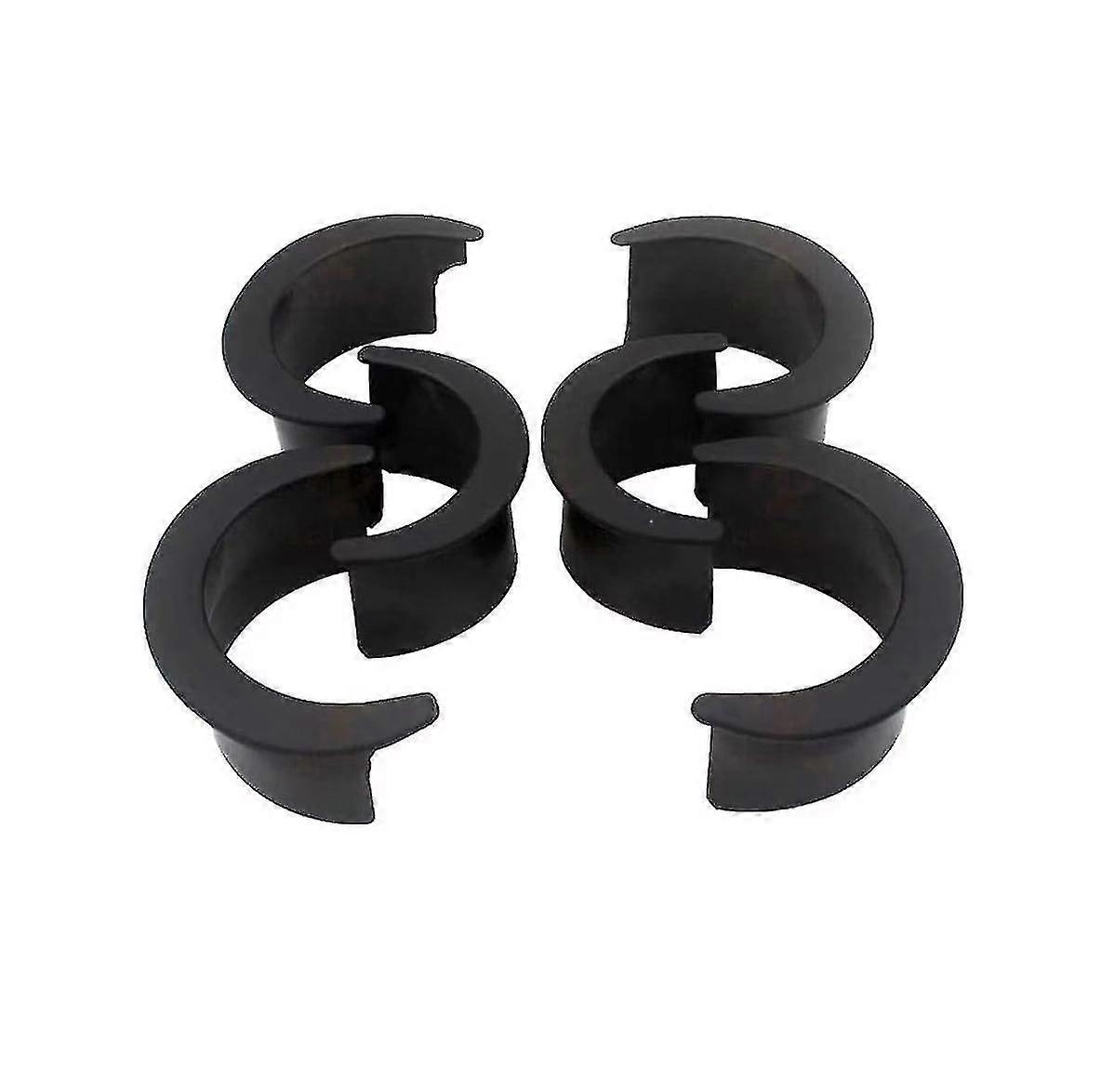 Billiard Hole Pocket Billiard Table Liners Plastic Pool Table Pocket Replacement Durable Accessory Set(6pcs, black)