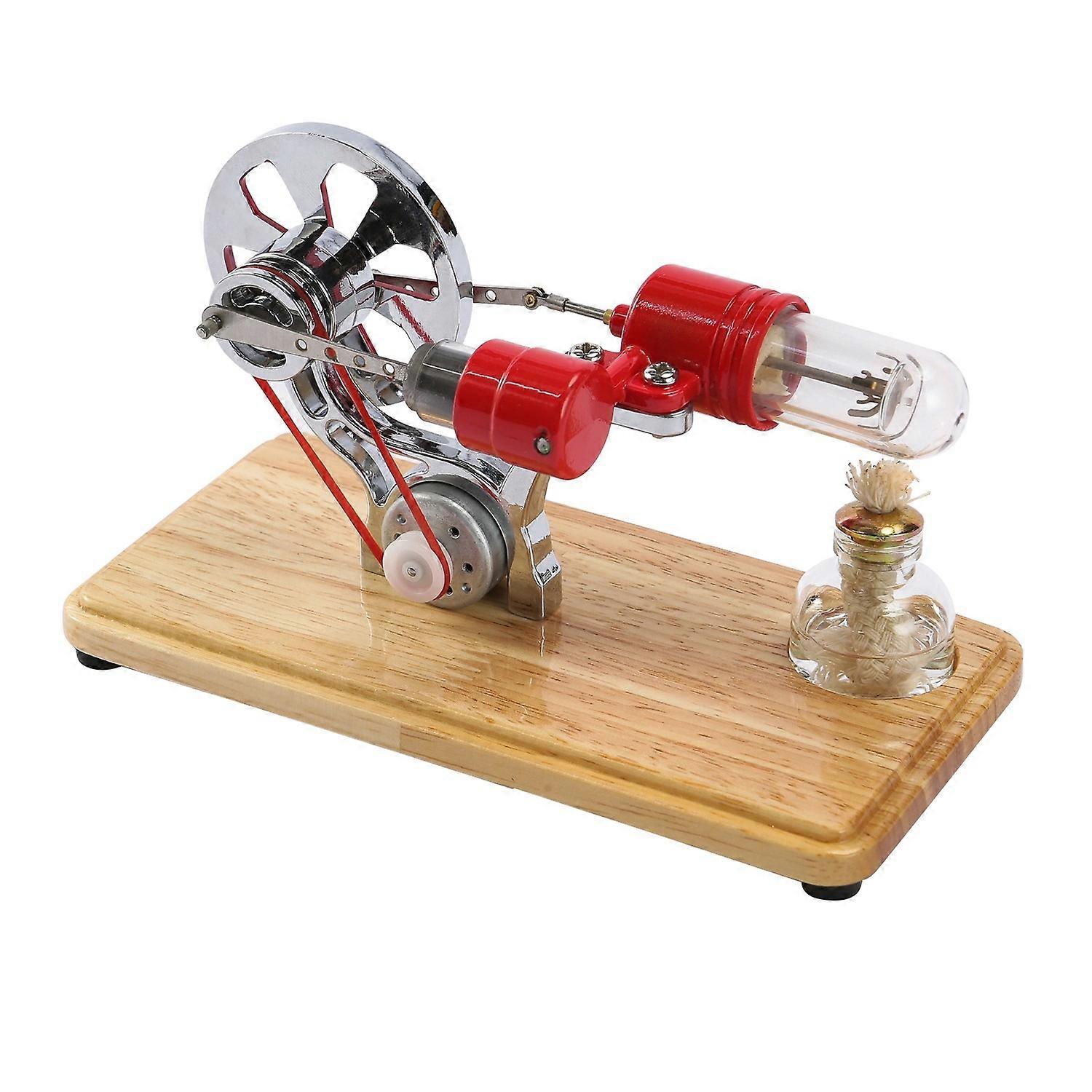 Stirling Engine Kit Electricity Generator Hot Air Motor Model Physical Generator Model with LED Ligh