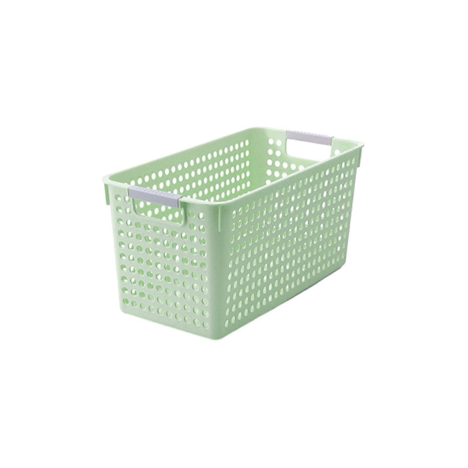 Plastic Laundry Basket - Silver Handle, Foldable, Space Saving, Toy Storage