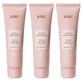 Reinigende Enzyme Peeling Gel Peeling Gesicht Peeling Gesichtspeelings Entferner für tote Haut für Frauen 3 Stück KOEC