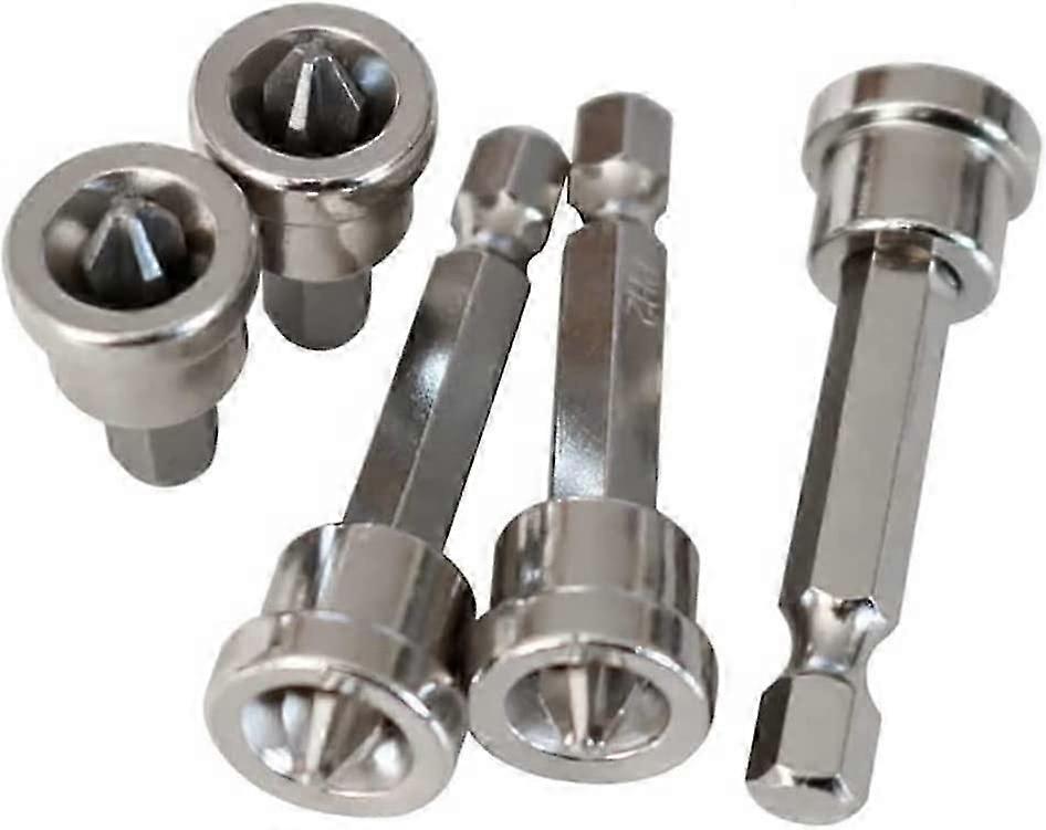 5pcs Set Magnetic Positioning Screwdriver Bits,Wood Screws,Positioning Hex Head