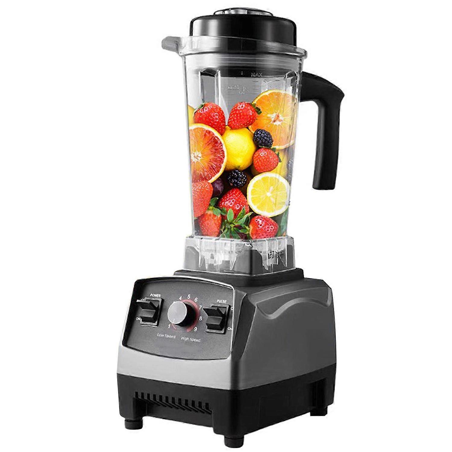 2L 2200W Countertop Blender 28000RPM 9 Gears Food Processor Multi Function Blender Kitchen Supplies