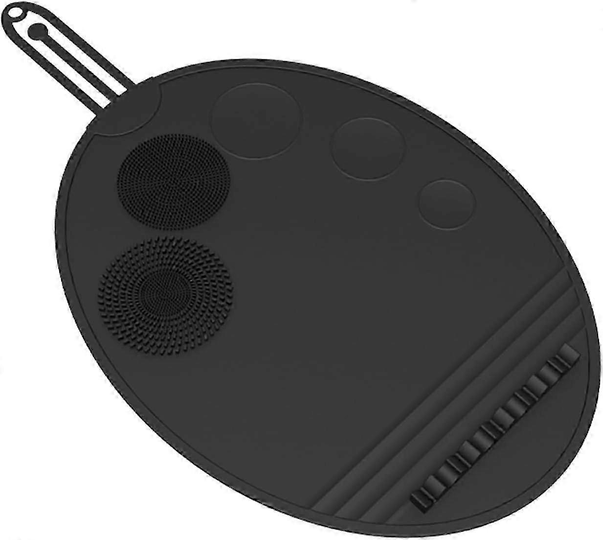 メイクアップパレット、3 in 1シリコンメイクアップマット、ブラシクリーナーとバニティプロテクターデザイン、ミキシングファンデーションアイシャドウネイルアートジェル